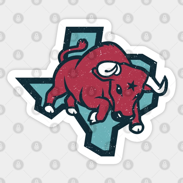 Vintage Houston Texans Sticker by Carl Cordes